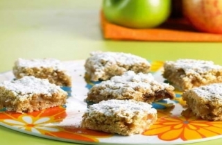 Barritas de manzana y avena